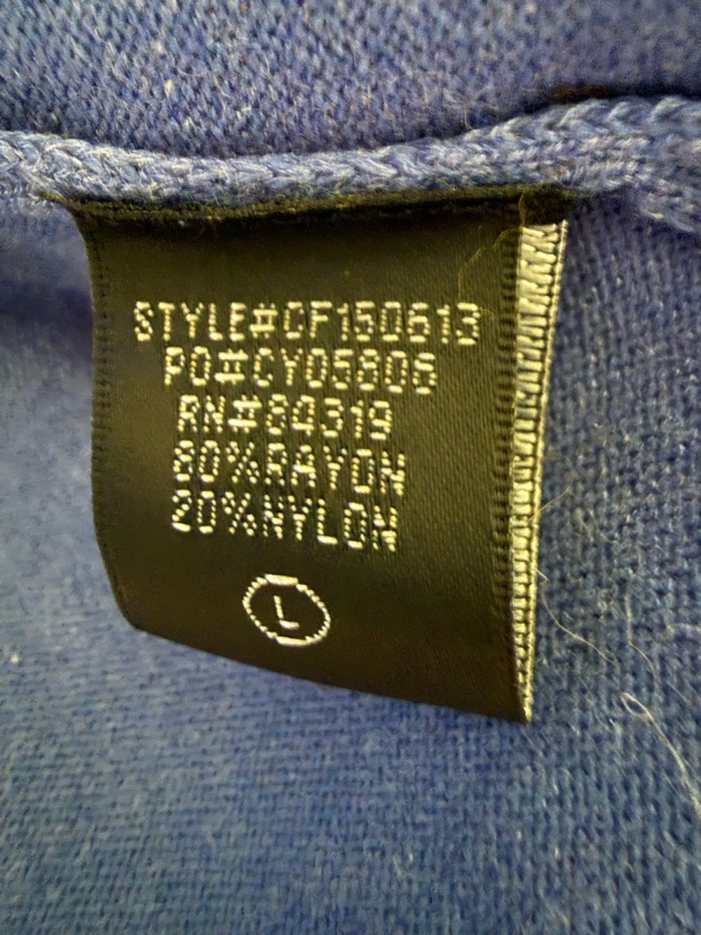 Cyrus Open-Front Royal Blue Cardigan Sweater - Picture 5 of 5